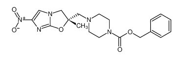 benzyl (S)-4-((2-methyl-6-nitro-2,3-dihydroimidazo[2,1-b]oxazol-2-yl)methyl)piperazine-1-carboxylate_681493-92-5