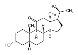 Pregnan-11-one, 3,20-dihydroxy-, (3a,5b,20S)-_6815-48-1