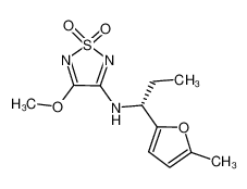(R)-3-methoxy-4-((1-(5-methylfuran-2-yl)propyl)amino)-1,2,5-thiadiazole 1,1-dioxide_681509-77-3