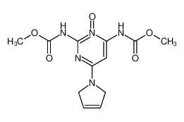 N,N'-[3-oxy-6-(2,5-dihydro-pyrrol-1-yl)-pyrimidine-2,4-diyl]-bis-carbamic acid dimethyl ester_68163-29-1