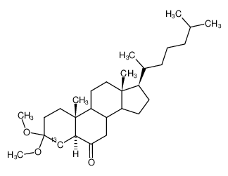 3,3-Dimethoxy-5α-(4-13C)cholestan-6-on_68165-62-8