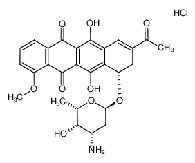 9,10-monoanhydrodaunorubicin hydrochloride_68168-14-9