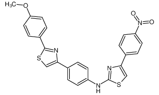 N-[4-[2-(4-methoxyphenyl)-1,3-thiazol-4-yl]phenyl]-4-(4-nitrophenyl)-1,3-thiazol-2-amine_68173-78-4