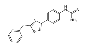[4-(2-benzyl-thiazol-4-yl)-phenyl]-thiourea_68173-84-2