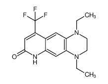 1,4-diethyl-9-(trifluoromethyl)-1,3,4,6-tetrahydropyrido[2,3-g]quinoxalin-7(2H)-one_681802-67-5