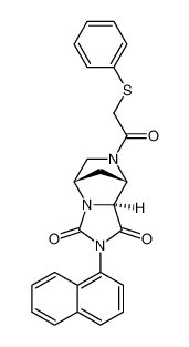 (5S,8S,8aS)-2-(naphthalen-1-yl)-7-(2-(phenylthio)acetyl)tetrahydro-5,8-methanoimidazo[1,5-a]pyrazine-1,3(2H,5H)-dione_681803-44-1