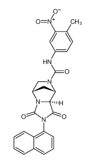 (5S,8S,8aS)-N-(4-methyl-3-nitrophenyl)-2-(naphthalen-1-yl)-1,3-dioxohexahydro-5,8-methanoimidazo[1,5-a]pyrazine-7(1H)-carboxamide_681803-65-6