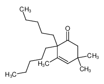 3,5,5-Trimethyl-2,2-dipentylcyclohex-3-en-1-on_68181-84-0