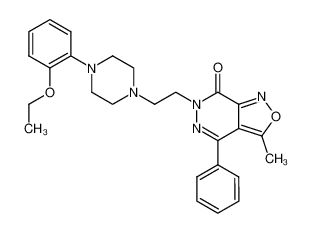 6-{2-[4-(2-Ethoxy-phenyl)-piperazin-1-yl]-ethyl}-3-methyl-4-phenyl-6H-isoxazolo[3,4-d]pyridazin-7-one_681829-07-2