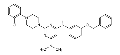 N4-[3-(benzyloxy)phenyl]-2-[4-(2-chlorophenyl)-1-piperazinyl]-N6,N6-dimethyl-4,6-pyrimidinediamine CAS:681837-02-5 manufacturer & supplier