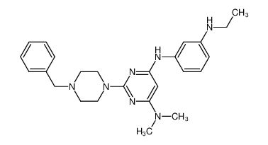 2-(4-benzyl-1-piperazinyl)-N4-[3-(ethylamino)phenyl]N6,N6-dimethyl-4,6-pyrimidinediamine_681837-09-2