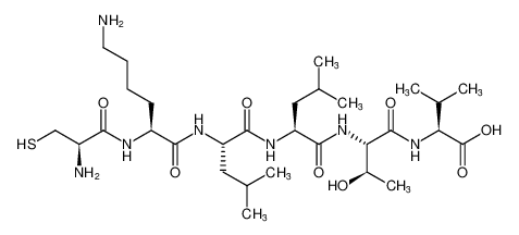 L-Valine, L-cysteinyl-L-lysyl-L-leucyl-L-leucyl-L-threonyl-_681846-74-2