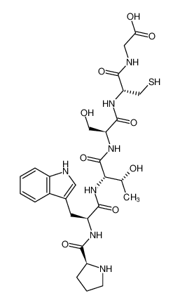 Glycine, L-prolyl-L-tryptophyl-L-threonyl-L-seryl-L-cysteinyl-_681847-18-7