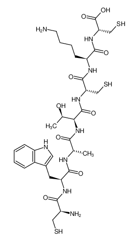 L-Cysteine, L-cysteinyl-L-tryptophyl-L-alanyl-L-threonyl-L-cysteinyl-L-lysyl-_681847-21-2