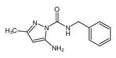 1H-Pyrazole-1-carboxamide, 5-amino-3-methyl-N-(phenylmethyl)-_681847-47-2