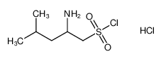 1-Pentanesulfonyl chloride, 2-amino-4-methyl-, hydrochloride_681850-97-5