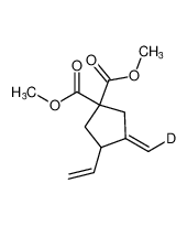 dimethyl (E)-3-(methylene-d)-4-vinylcyclopentane-1,1-dicarboxylate_681856-42-8