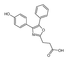 3-[4-(4-hydroxyphenyl)-5-phenyl-1,3-oxazol-2-yl]propanoic acid_68192-19-8