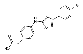 {4-[4-(4-bromo-phenyl)-thiazol-2-ylamino]-phenyl}-acetic acid_68194-84-3