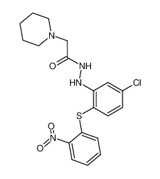 2-piperidin-1-yl-acetic acid N'-[5-chloro-2-(2-nitro-phenylsulfanyl)-phenyl]-hydrazide_68207-33-0