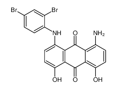 1-Amino-8-((2,4-dibromophenyl)amino)-4,5-dihydroxyanthraquinone_68213-94-5