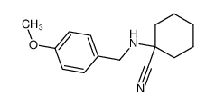 1-(4-Methoxybenzylamino)-cyclohexancarbonitril_68220-79-1