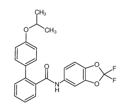 N-(2,2-difluorobenzo[d][1,3]dioxol-5-yl)-4'-isopropoxy-[1,1'-biphenyl]-2-carboxamide_682340-04-1