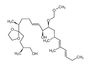 (5E,11E,13E)-(2S,7S,8S,10R)-2-[2-((S)-4-Hydroxy-3-methyl-butyl)-[1,3]dioxolan-2-yl]-8-methoxymethoxy-10,12-dimethyl-hexadeca-5,11,13-trien-7-ol_682342-56-9