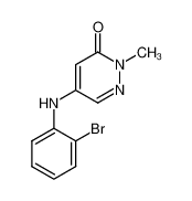 5-[(2-bromophenyl)amino]-2-methylpyridazin-3(2H)-one_682344-96-3