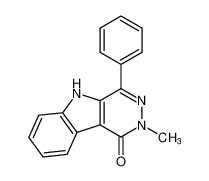 1H-Pyridazino[4,5-b]indol-1-one, 2,5-dihydro-2-methyl-4-phenyl-_682344-97-4