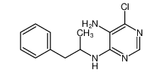 4,5-Pyrimidinediamine, 6-chloro-N4-(1-methyl-2-phenylethyl)-_682345-27-3