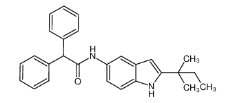 N-(2-(tert-pentyl)-1H-indol-5-yl)-2,2-diphenylacetamide_682359-01-9