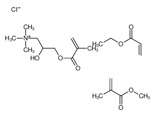 ethyl prop-2-enoate,[2-hydroxy-3-(2-methylprop-2-enoyloxy)propyl]-trimethylazanium,methyl 2-methylprop-2-enoate,chloride_68239-32-7