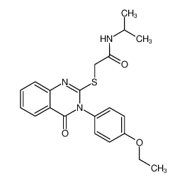 2-[3-(4-ethoxy-phenyl)-4-oxo-3,4-dihydro-quinazolin-2-ylsulfanyl]-N-isopropyl-acetamide_68250-57-7