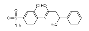 N-(2-Chloro-4-sulfamoylphenyl)-3-phenylbutanamide_68252-76-6