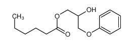 (2-hydroxy-3-phenoxypropyl) hexanoate_68254-53-5