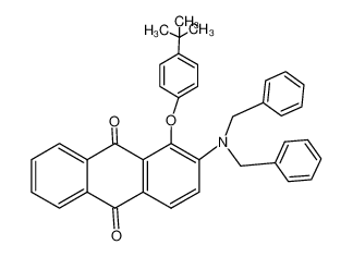 2-Dibenzylamino-1-(4-tert.butyl-phenoxy)-anthrachinon_68256-61-1