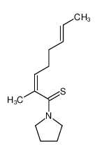 2-methyl-cis,trans-2,6-octadienoylthiopyrrolidine_68261-36-9