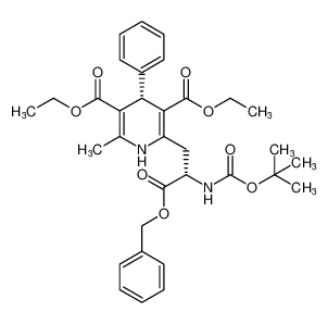 3,5-Pyridinedicarboxylic acid,2-[(2S)-2-[[(1,1-dimethylethoxy)carbonyl]amino]-3-oxo-3-(phenylmethoxy)propyl]-1,4-dihydro-6-methyl-4-phenyl-, diethyl ester, (4S)-_682742-74-1