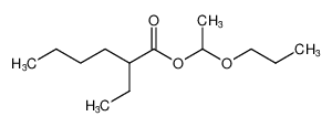 Hexanoic acid, 2-ethyl-, 1-propoxyethyl ester_682744-66-7