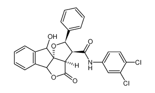 rel-(2R,3S,3aR,10aS)-N-(3,4-dichlorophenyl)-10-hydroxy-4-oxo-2-phenyl-2,3,3a,4,5a,10-hexahydrofuro[2,3-c]indeno[1,2-b]furan-3-carboxamide_682749-42-4