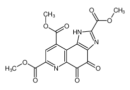 trimethyl 4,5-dioxo-4,5-dihydro-1H-imidazo[4,5-f]quinoline-2,7,9-tricarboxylate_682749-93-5