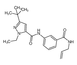 N-(3-(allylcarbamoyl)phenyl)-3-(tert-butyl)-1-ethyl-1H-pyrazole-5-carboxamide_682752-59-6