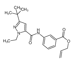 allyl 3-(3-(tert-butyl)-1-ethyl-1H-pyrazole-5-carboxamido)benzoate_682753-92-0