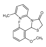 4-Thiazolidinone, 2-(2-fluoro-6-methoxyphenyl)-3-(6-methyl-2-pyridinyl)-_682755-07-3