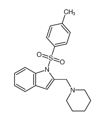 1H-Indole, 1-[(4-methylphenyl)sulfonyl]-2-(1-piperidinylmethyl)-_682777-42-0