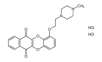 1-(2-(4-methylpiperazin-1-yl)ethoxy)benzo[b]naphtho[2,3-e][1,4]dioxine-6,11-dione dihydrochloride_68278-16-0