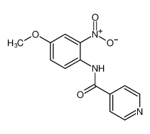 4-Pyridinecarboxamide, N-(4-methoxy-2-nitrophenyl)-_68279-97-0