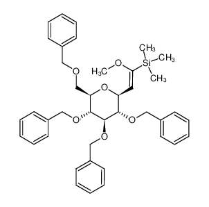 [(Z)-1-Methoxy-2-((2S,3S,4R,5R,6R)-3,4,5-tris-benzyloxy-6-benzyloxymethyl-tetrahydro-pyran-2-yl)-vinyl]-trimethyl-silane_682807-87-0