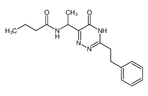 6-(1-butyrylamino-ethyl)-3-phenethyl-4H-[1,2,4]triazin-5-one_68281-84-5